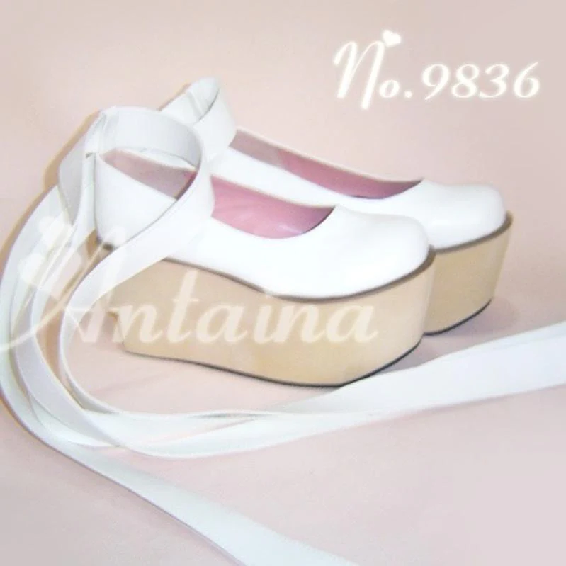Antaina - Wedding Lolita Platform Shoes Bridal Shoes Multicolor - Image 12