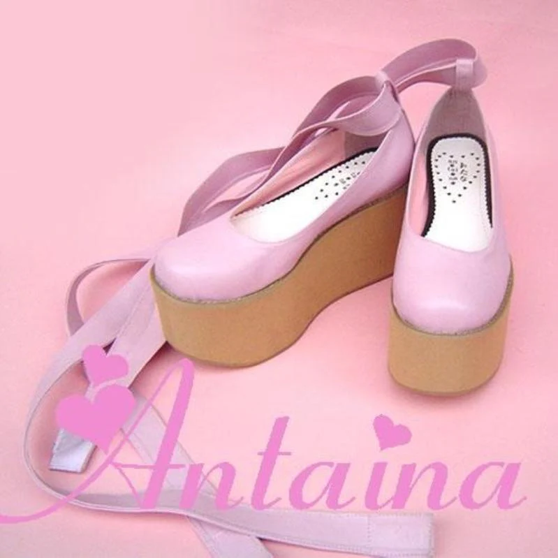 Antaina - Wedding Lolita Platform Shoes Bridal Shoes Multicolor - Image 17