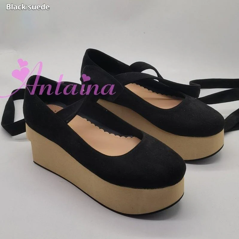 Antaina - Wedding Lolita Platform Shoes Bridal Shoes Multicolor - Image 8