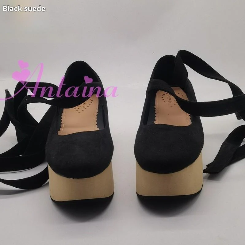 Antaina - Wedding Lolita Platform Shoes Bridal Shoes Multicolor - Image 9