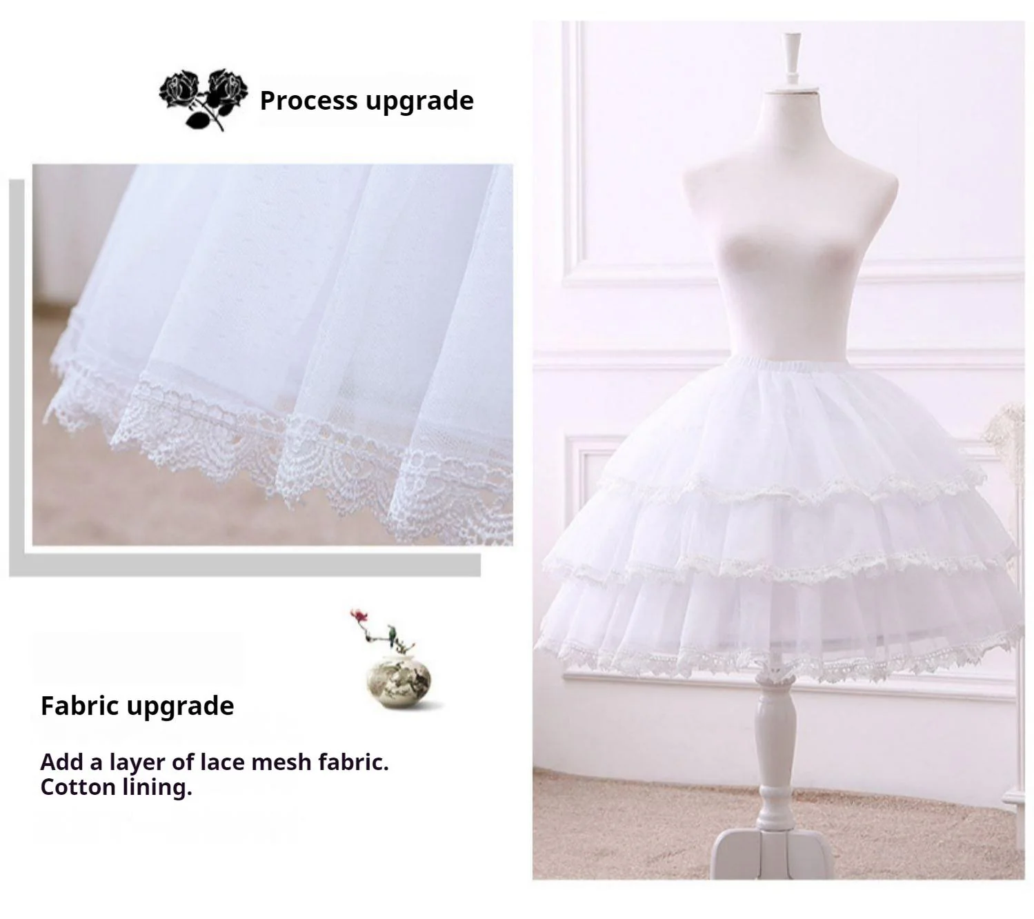 Magic Petticoat - Wedding Lolita Puffy Hoop Petticoat - Image 10