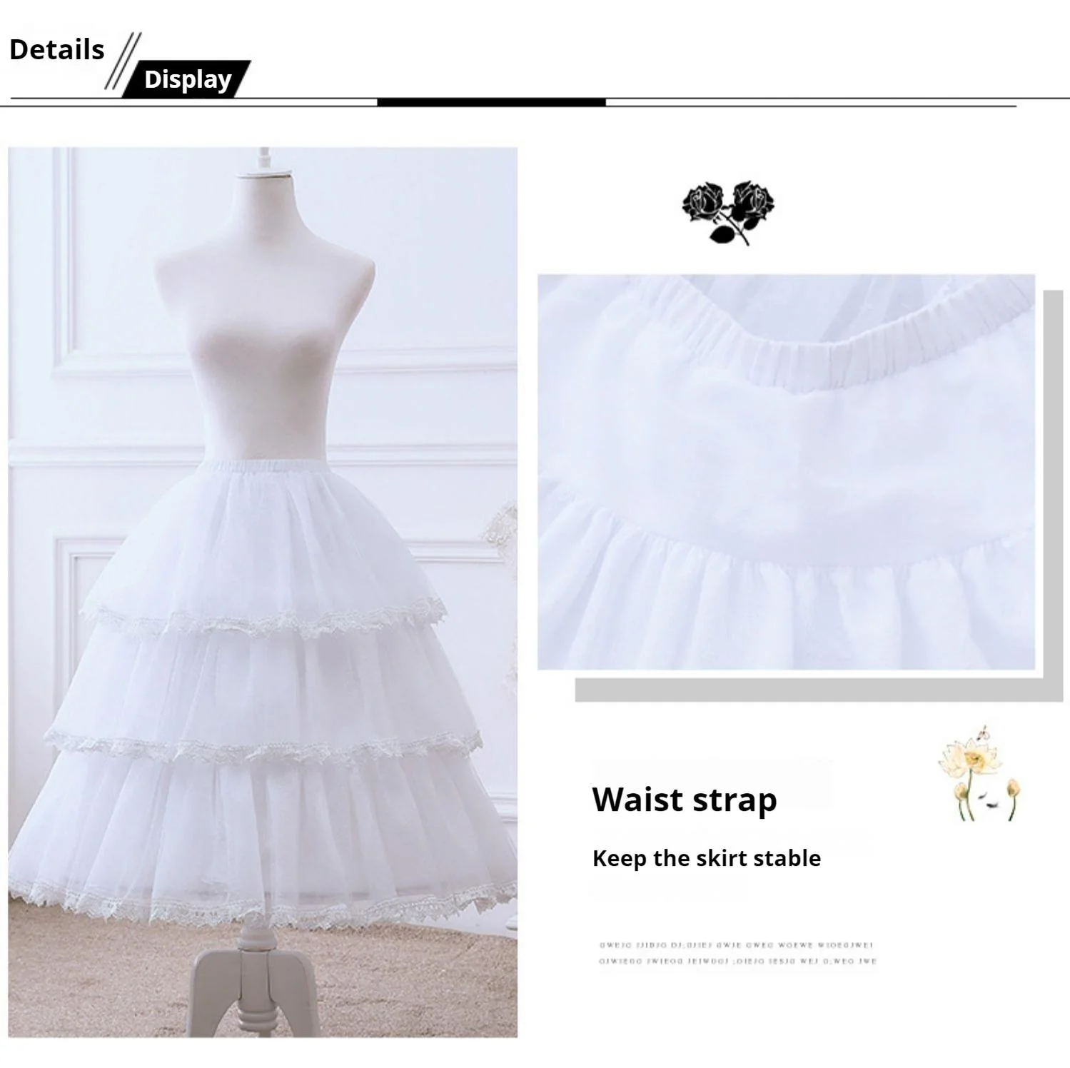 Magic Petticoat - Wedding Lolita Puffy Hoop Petticoat - Image 9