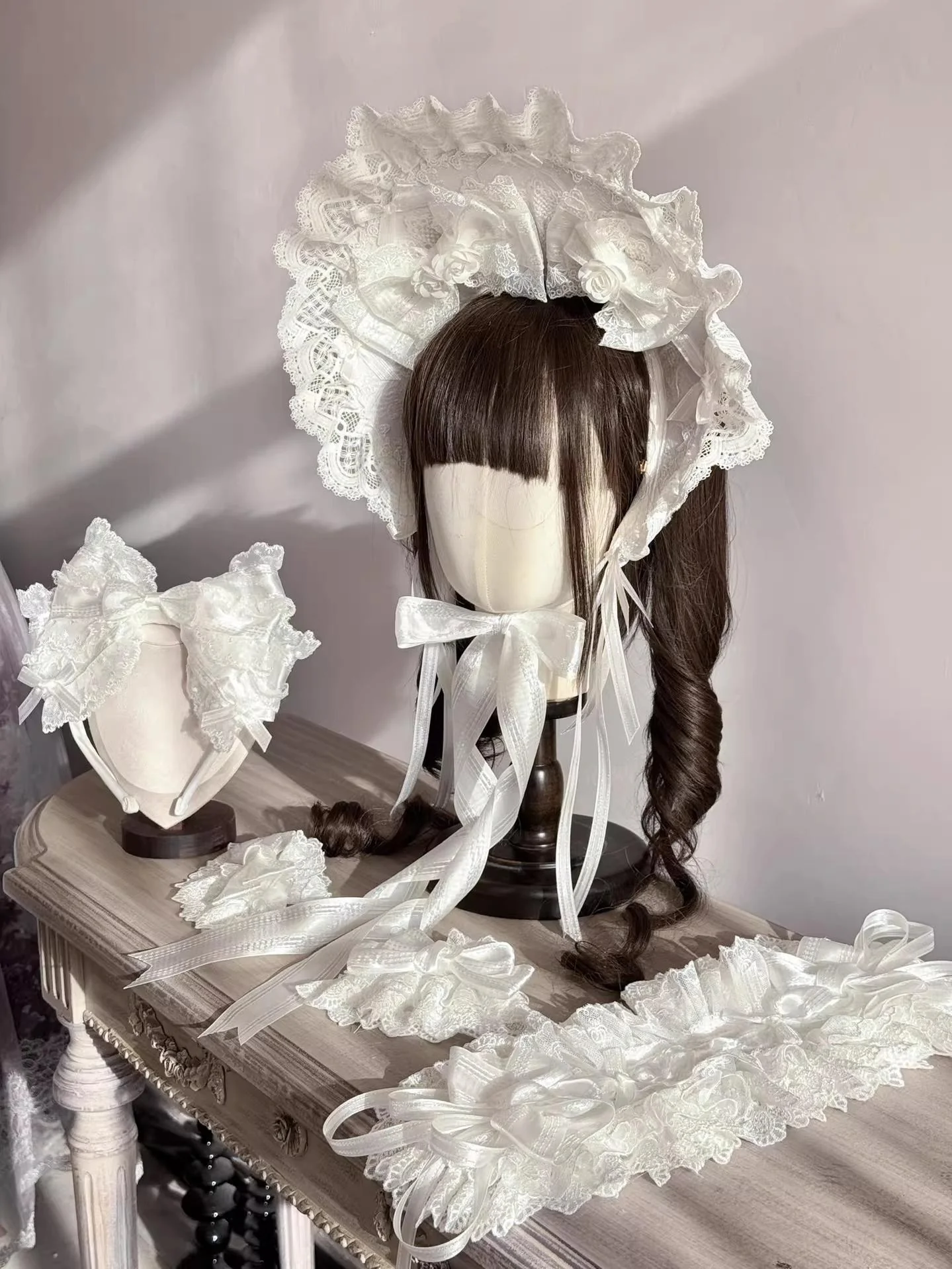 Wedding Sweet Lolita Accessories, Dramatic Bows - Image 2