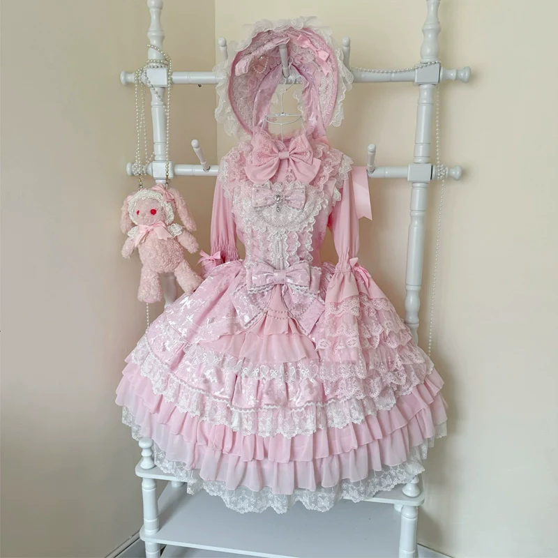 Hanguliang - Love Feathered Bond - Wedding Sweet Lolita JSK Gorgeous Bridal Blouse - Image 10