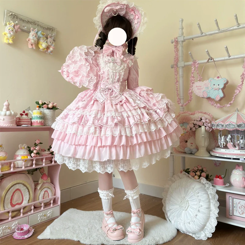 Hanguliang - Love Feathered Bond - Wedding Sweet Lolita JSK Gorgeous Bridal Blouse - Image 6