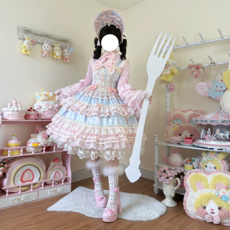 Hanguliang - Star Love Song - Wedding Sweet Lolita JSK Suit Doll-like Dress - Image 10