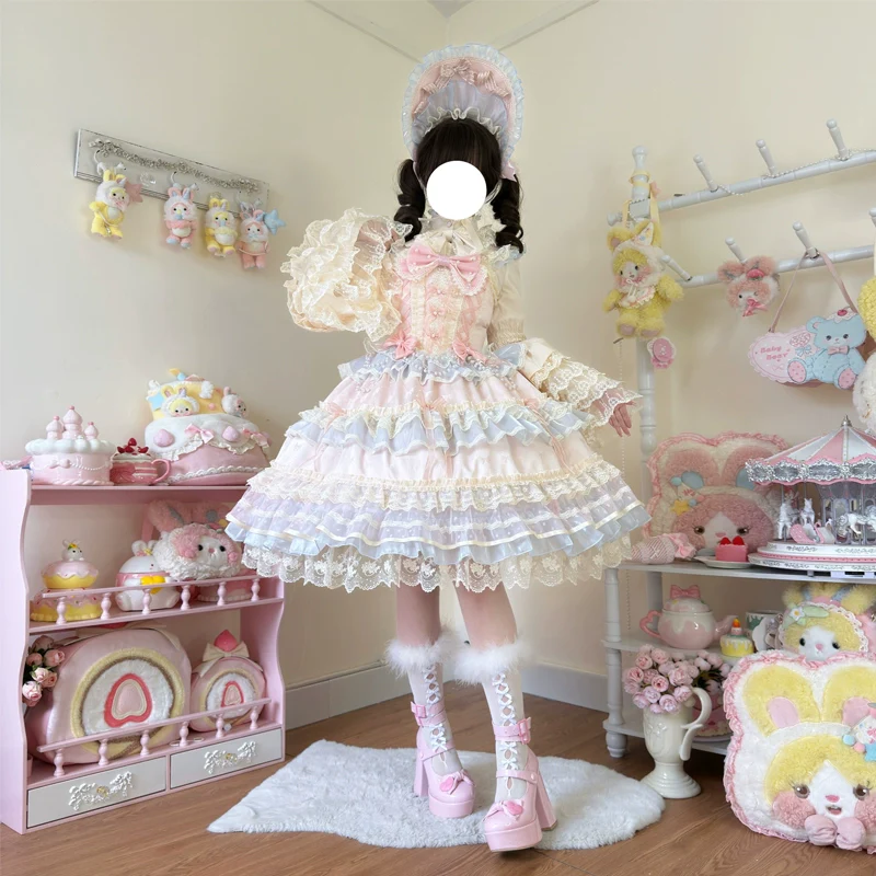 Hanguliang - Star Love Song - Wedding Sweet Lolita JSK Suit Doll-like Dress - Image 3