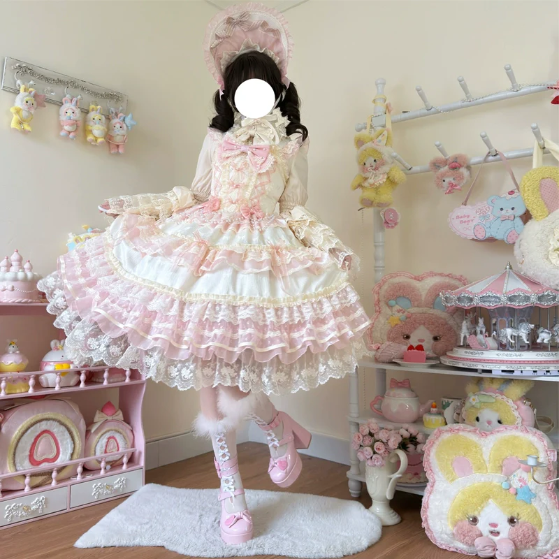 Hanguliang - Star Love Song - Wedding Sweet Lolita JSK Suit Doll-like Dress - Image 5
