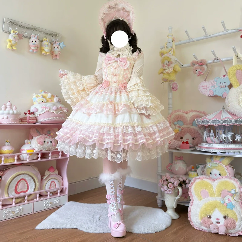 Hanguliang - Star Love Song - Wedding Sweet Lolita JSK Suit Doll-like Dress - Image 7