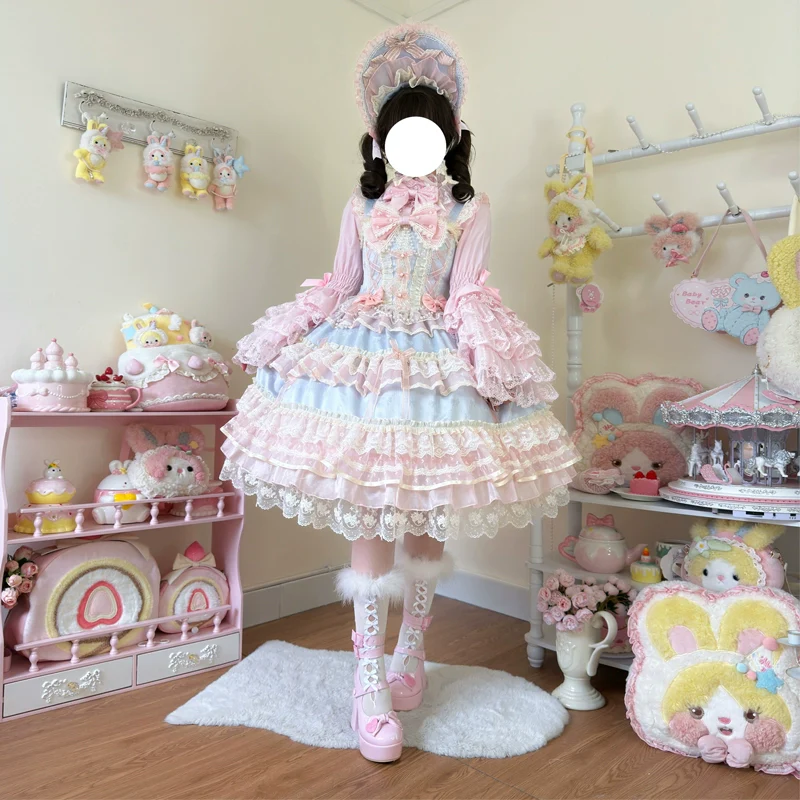Hanguliang - Star Love Song - Wedding Sweet Lolita JSK Suit Doll-like Dress - Image 9