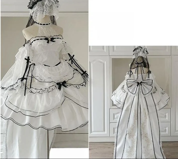 Daydream Whisper - Layered Poem - Wedding Sweet Plus Size Lolita JSK Dress Set - Image 26