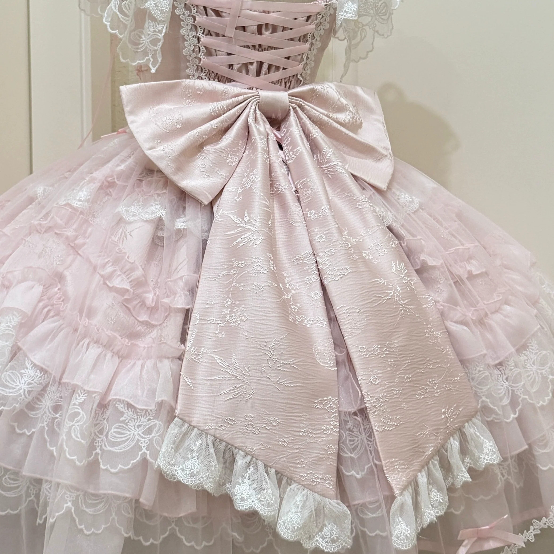 Eternal Vow - Wedding Lolita JSK, Detachable Overlay - Image 3