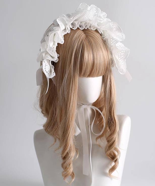 Xiaogui - Doll-Like Lace Lolita Hairband - Image 2