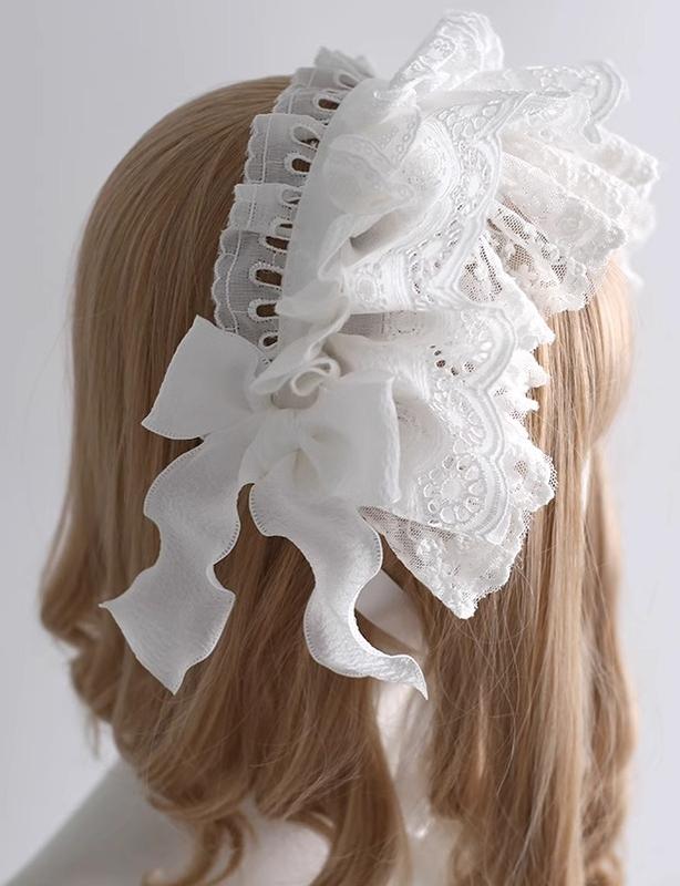 Xiaogui - Doll-Like Lace Lolita Hairband - Image 4