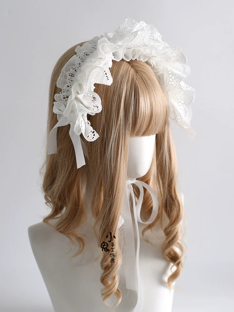 Xiaogui - Doll-Like Lace Lolita Hairband - Image 6