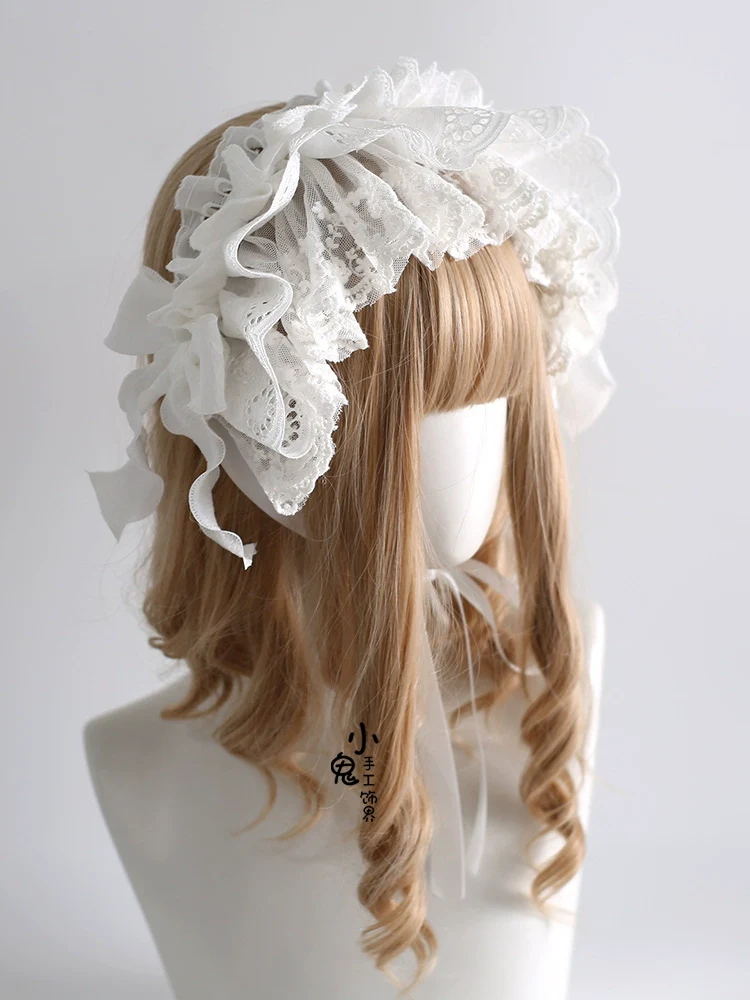 Xiaogui - Doll-Like Lace Lolita Hairband - Image 8
