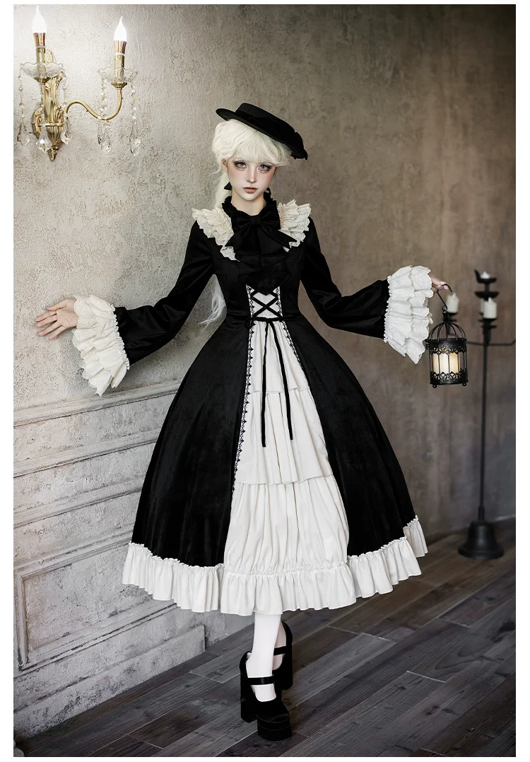 The Nutcracker - Winter Classic Lolita OP Dress, Front Opening - Image 13
