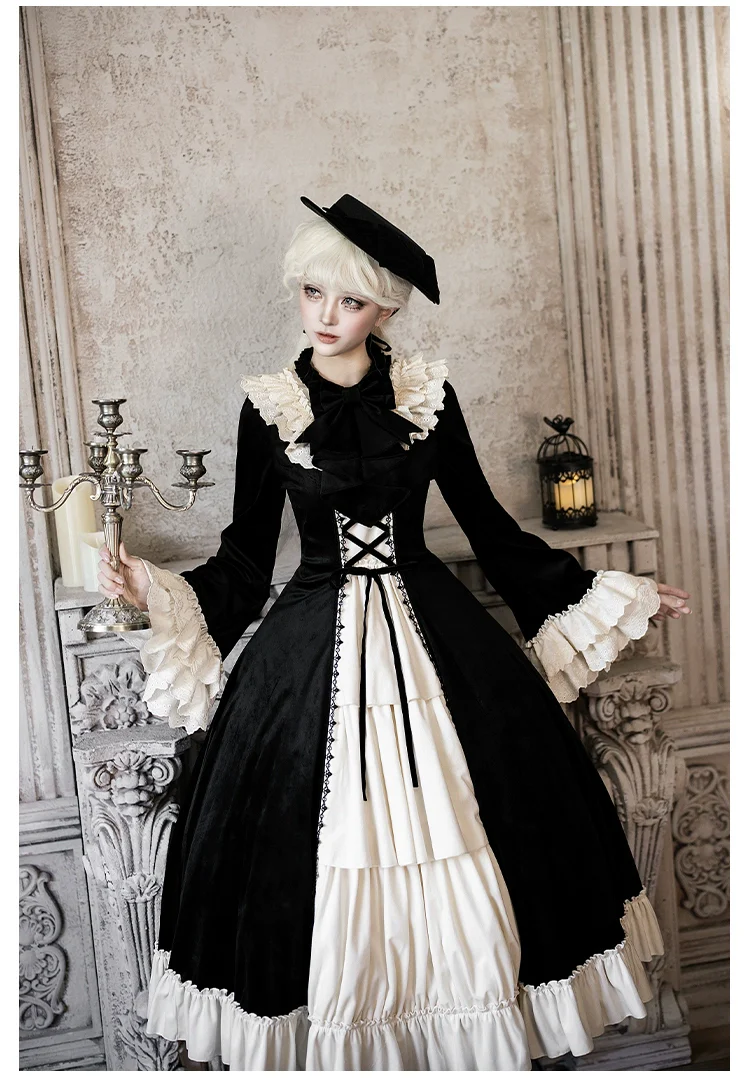 The Nutcracker - Winter Classic Lolita OP Dress, Front Opening - Image 15