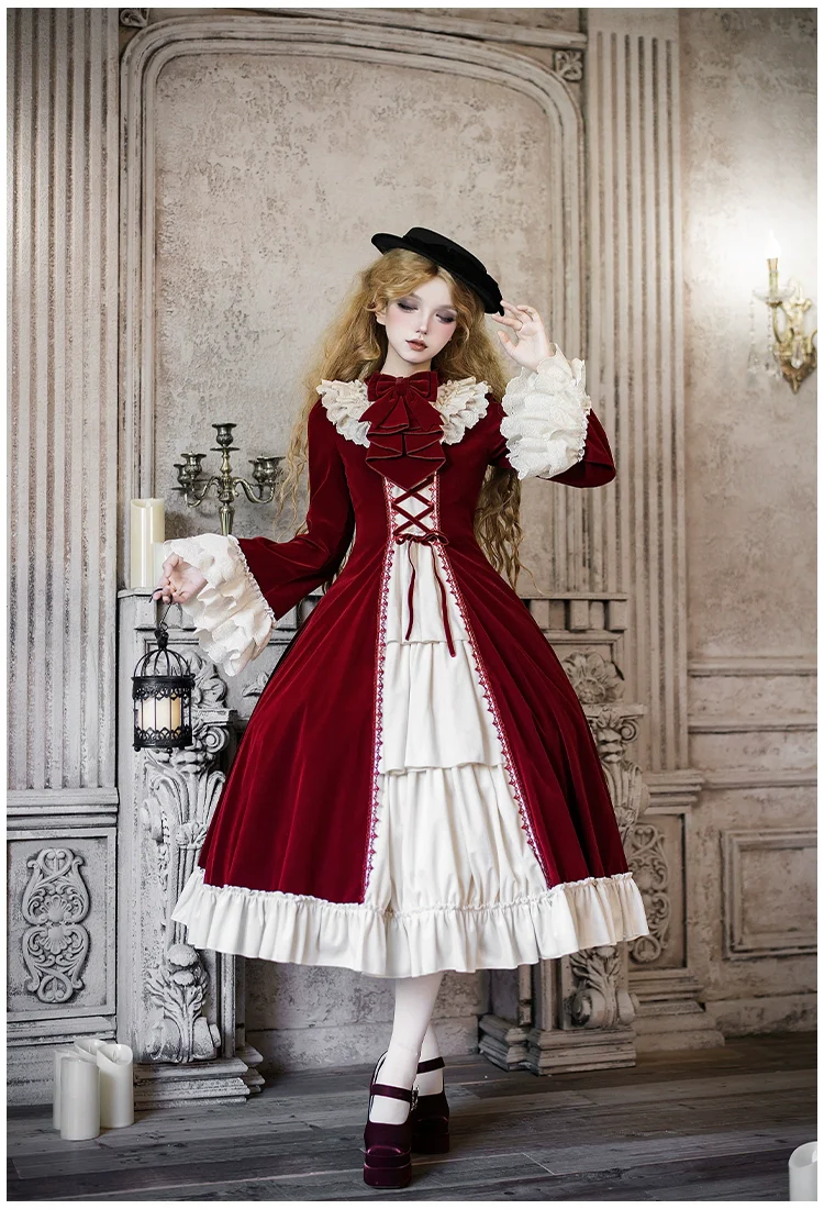 The Nutcracker - Winter Classic Lolita OP Dress, Front Opening - Image 17