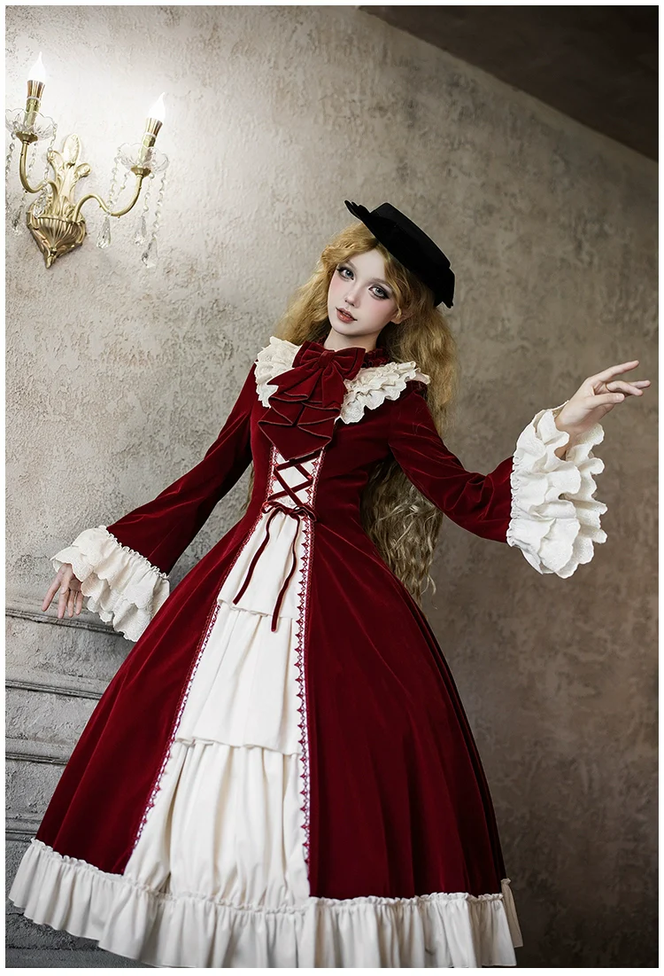 The Nutcracker - Winter Classic Lolita OP Dress, Front Opening - Image 20