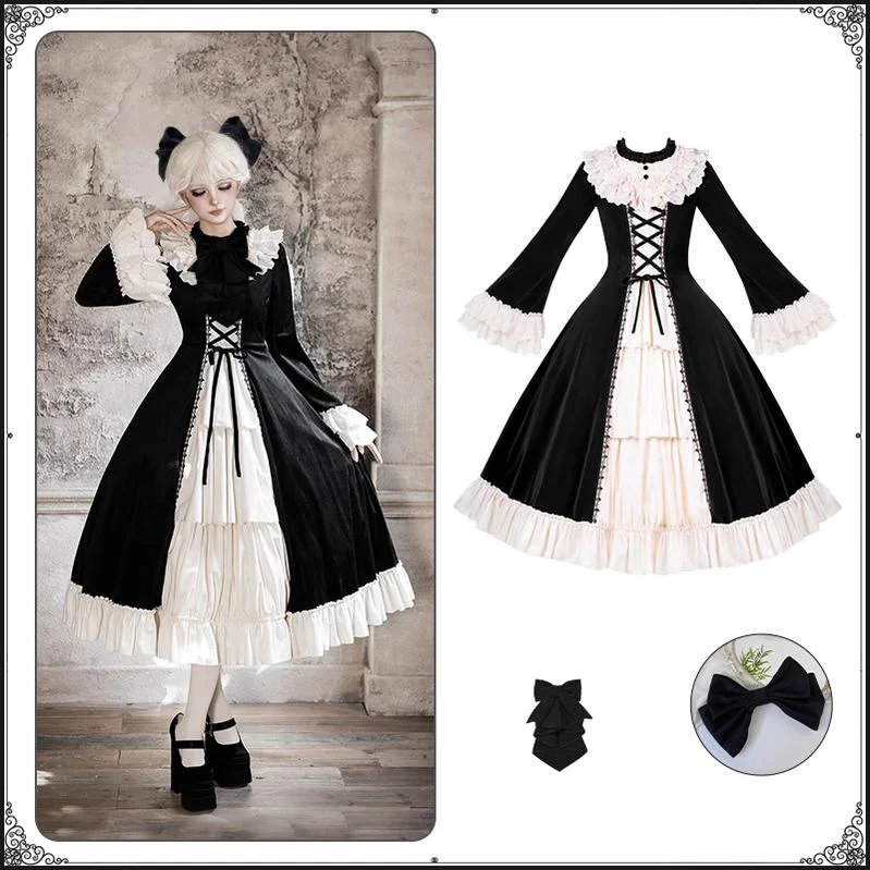 The Nutcracker - Winter Classic Lolita OP Dress, Front Opening - Image 22