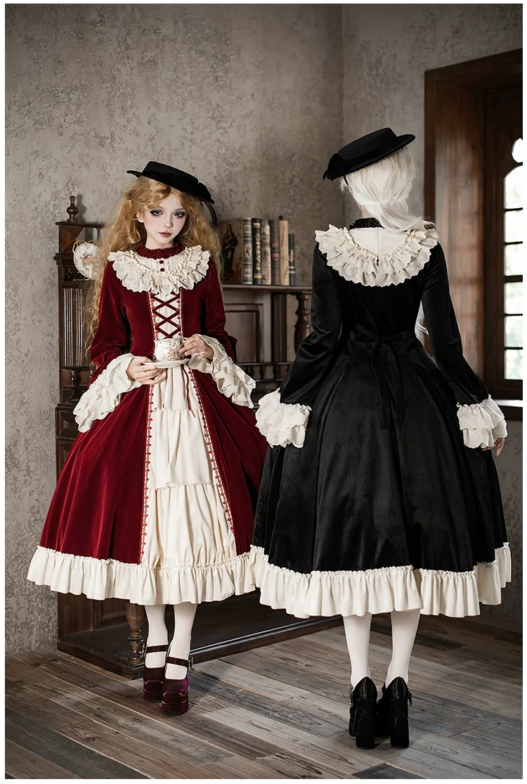 The Nutcracker - Winter Classic Lolita OP Dress, Front Opening - Image 5