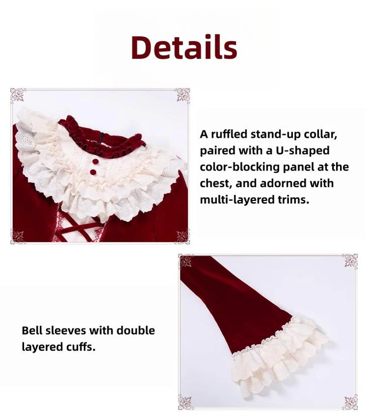 The Nutcracker - Winter Classic Lolita OP Dress, Front Opening - Image 6