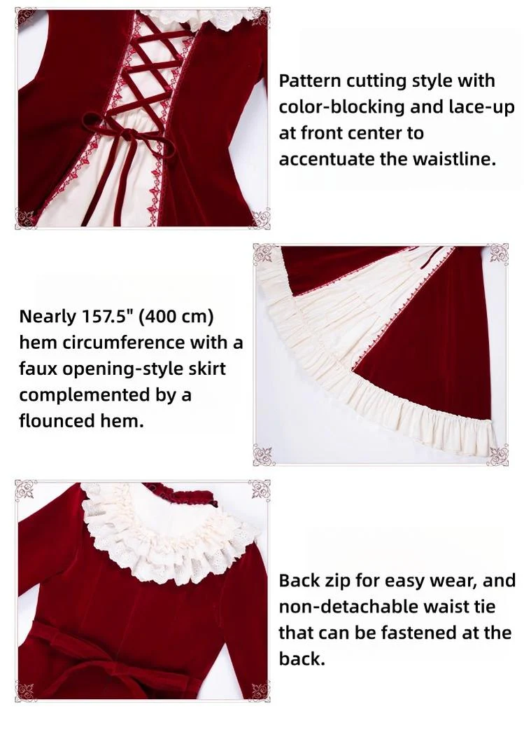 The Nutcracker - Winter Classic Lolita OP Dress, Front Opening - Image 7