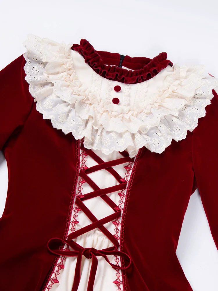 The Nutcracker - Winter Classic Lolita OP Dress, Front Opening - Image 8