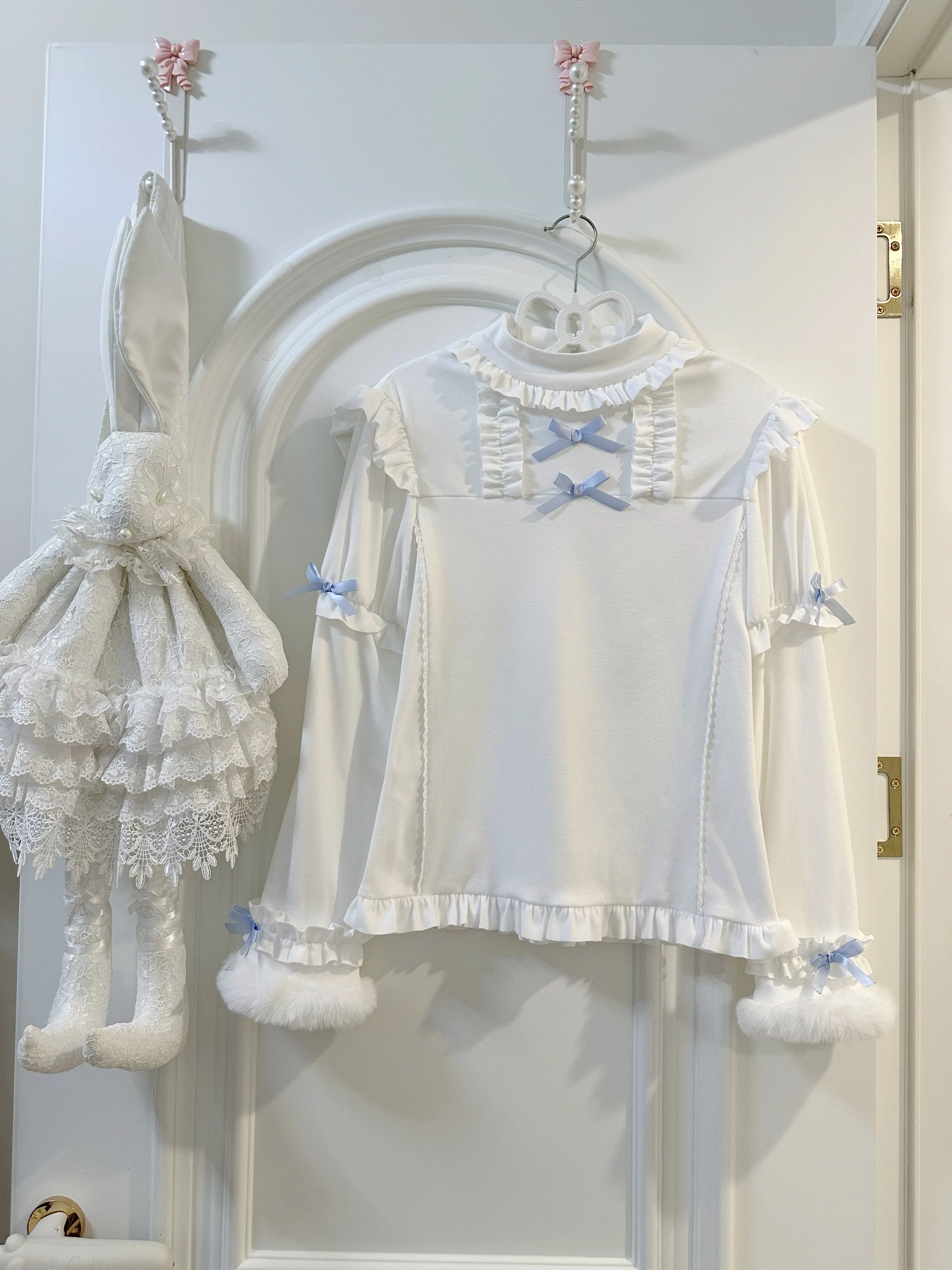 Winter Cozy Bear - Winter Kawaii Lolita JSK Dress, Snowman Print - Image 3