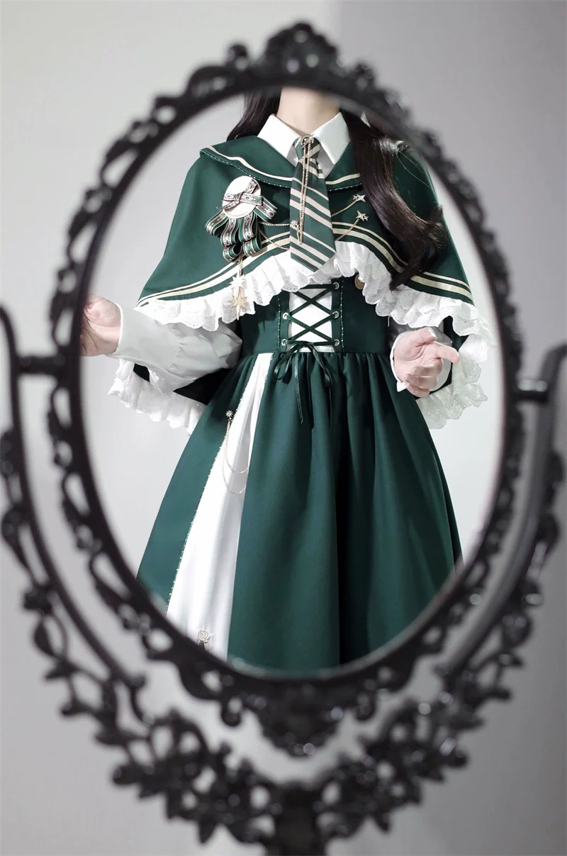 Time Traveler - Winter Lolita Strap Skirt Long Sleeve Shirt - Image 10