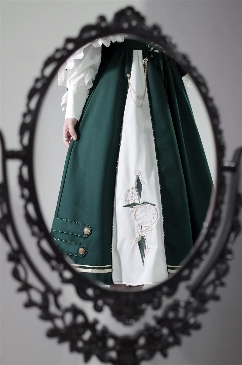 Time Traveler - Winter Lolita Strap Skirt Long Sleeve Shirt - Image 11