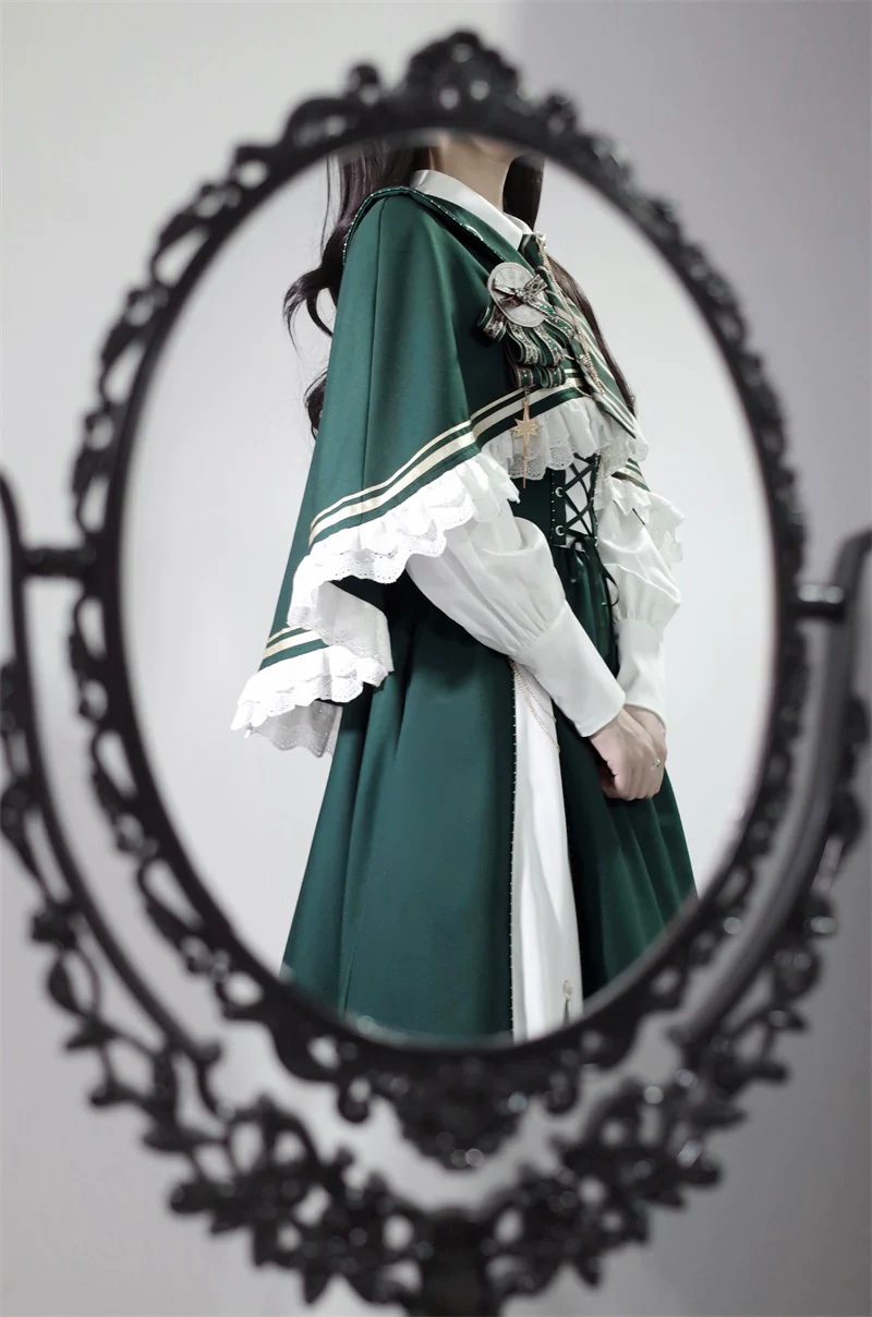 Time Traveler - Winter Lolita Strap Skirt Long Sleeve Shirt - Image 12