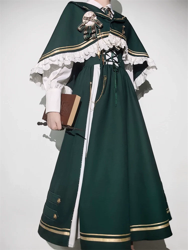 Time Traveler - Winter Lolita Strap Skirt Long Sleeve Shirt - Image 14