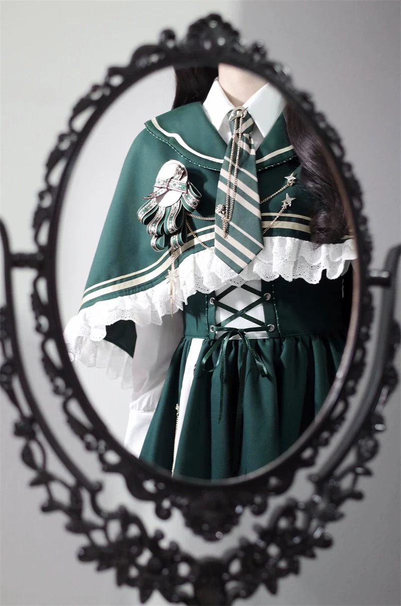 Time Traveler - Winter Lolita Strap Skirt Long Sleeve Shirt - Image 8