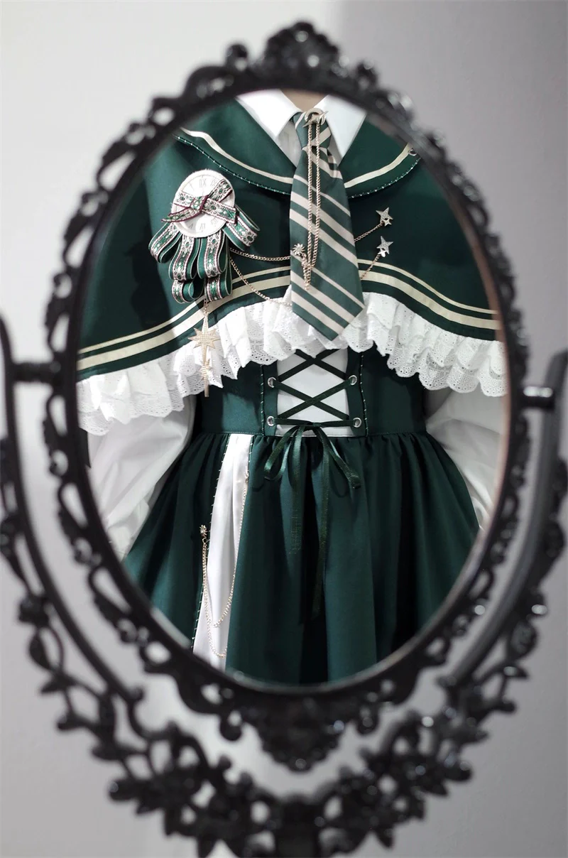 Time Traveler - Winter Lolita Strap Skirt Long Sleeve Shirt - Image 9
