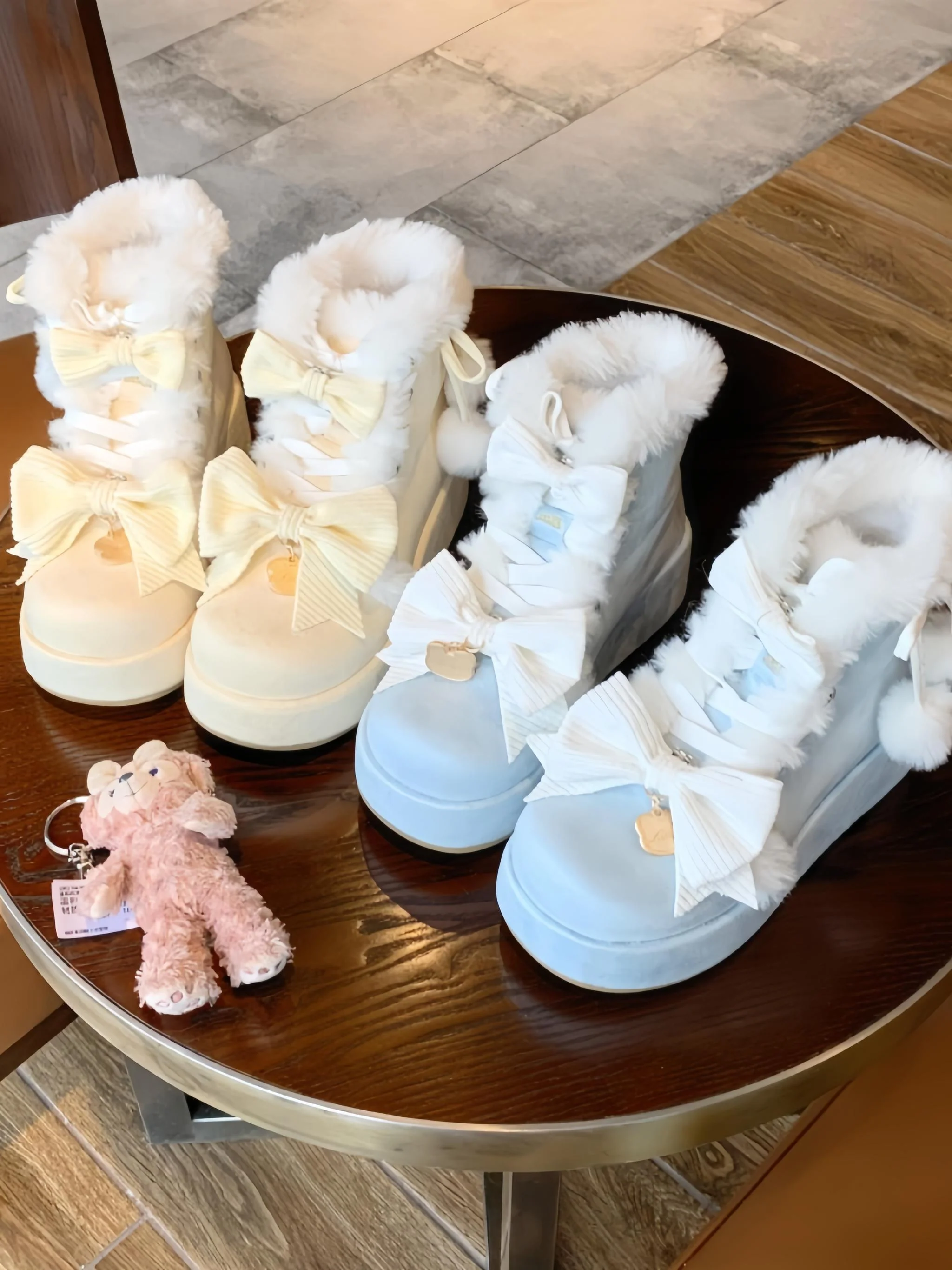 Aimee - Warm - Winter Sweet Lolita Snow Boots Thick Sole Fleece Shoes - Image 3
