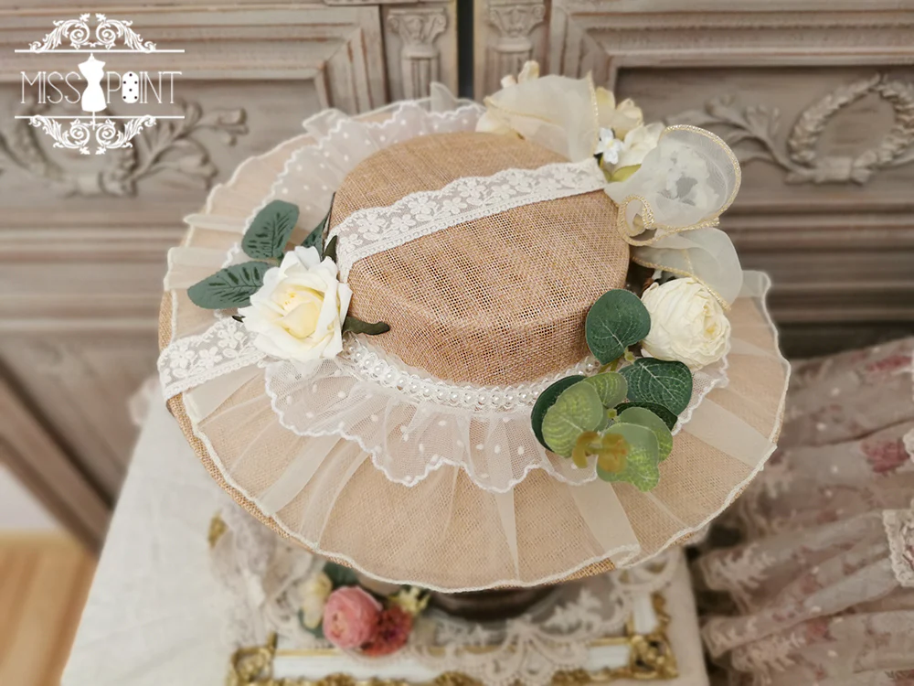 Woody Rose - Elegant Flower Lolita Hat - Image 17