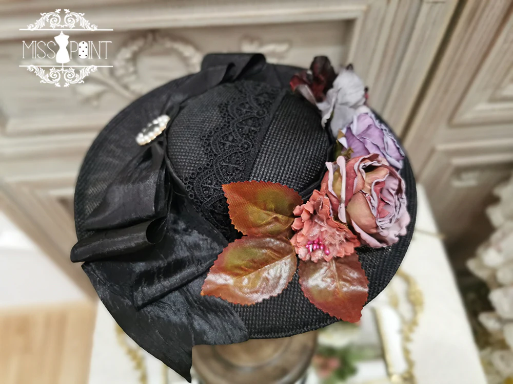 Woody Rose - Elegant Flower Lolita Hat - Image 22