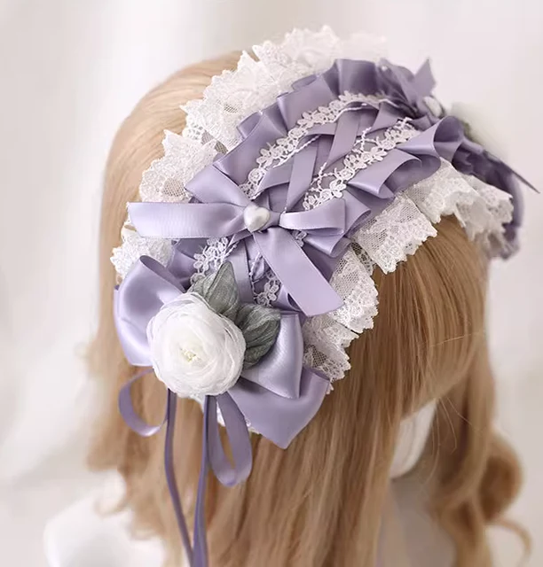 Xiaogui - Elegant Lolita Headdress Bow KC Cuffs Hairpins - Image 10