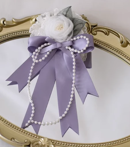 Xiaogui - Elegant Lolita Headdress Bow KC Cuffs Hairpins - Image 11