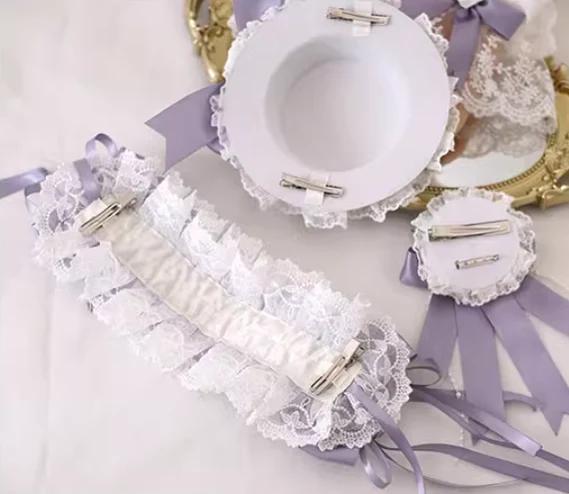 Xiaogui - Elegant Lolita Headdress Bow KC Cuffs Hairpins - Image 13