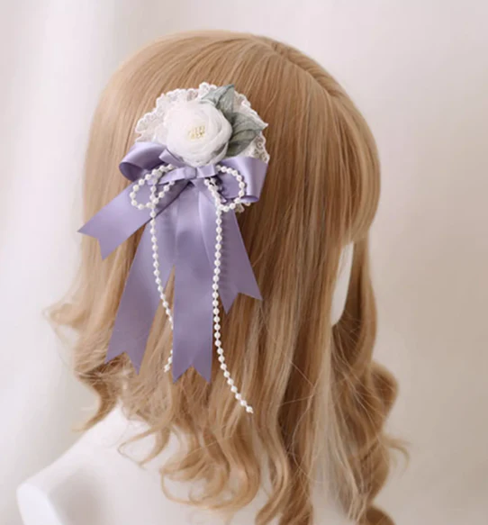 Xiaogui - Elegant Lolita Headdress Bow KC Cuffs Hairpins - Image 15