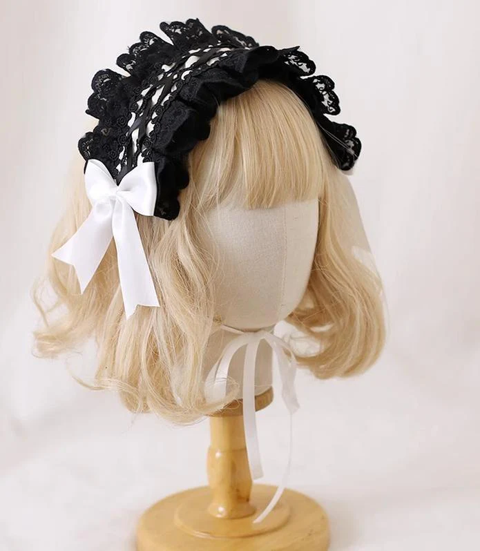 Xiaogui - Gothic Lolita Headband Cat Ear Hairpin - Image 11