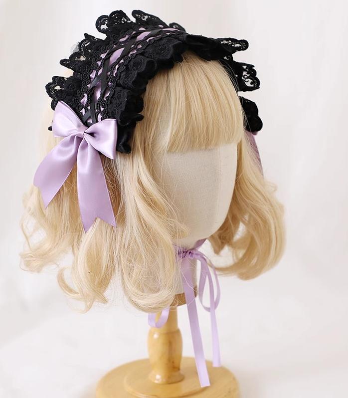 Xiaogui - Gothic Lolita Headband Cat Ear Hairpin - Image 12