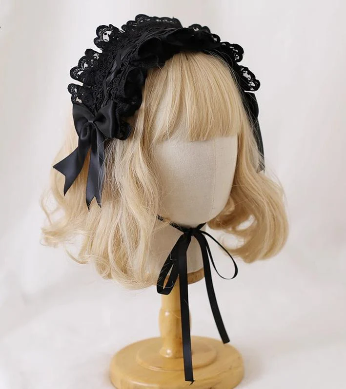 Xiaogui - Gothic Lolita Headband Cat Ear Hairpin - Image 9