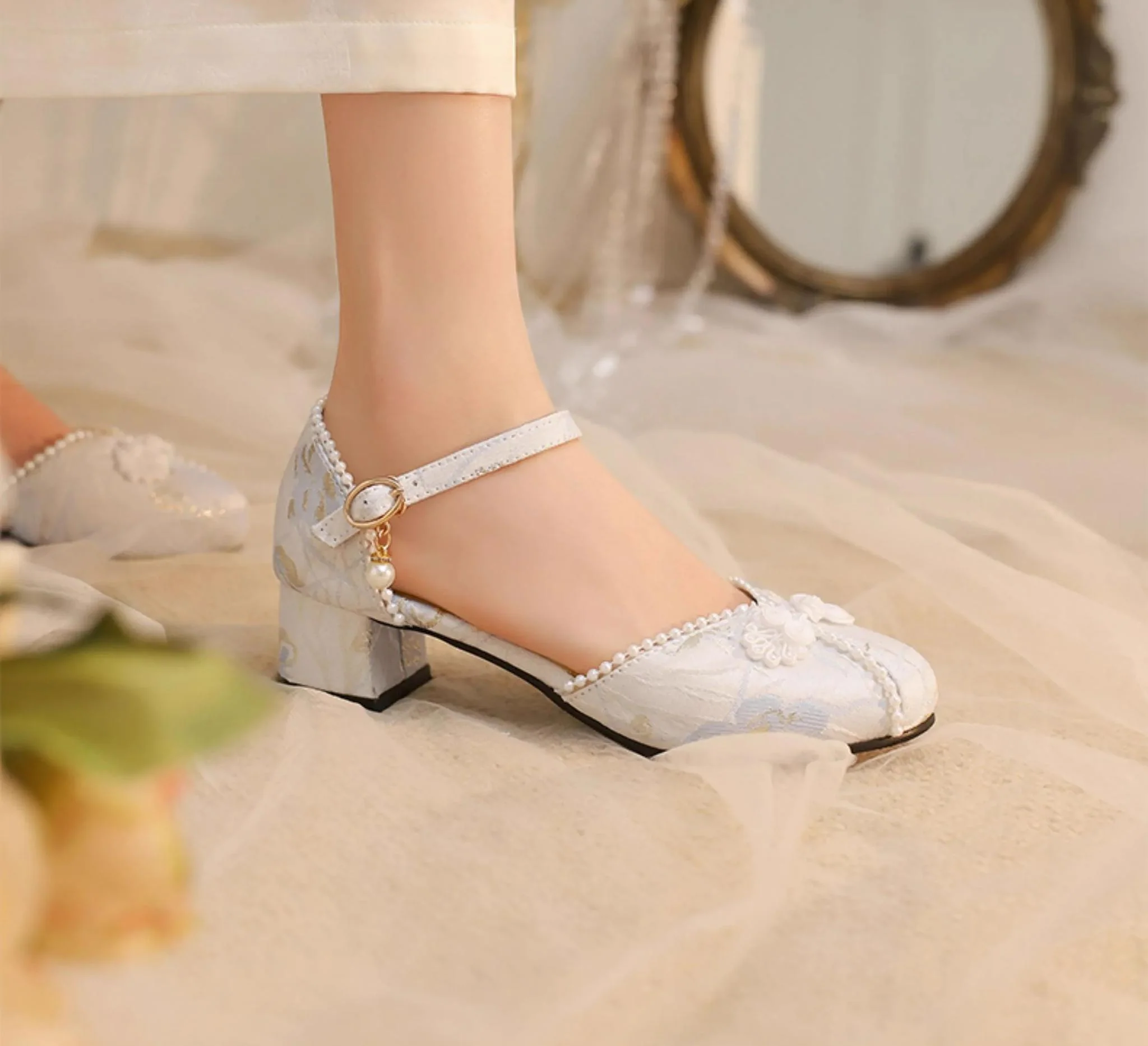 Yana - Heart Jade Yana - Qi Lolita Shoes Chunky Heels - Image 8