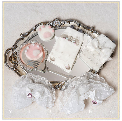 Yidhra - Cute Cat Cotton Lolita Socks - Image 11