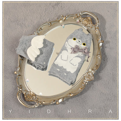 Yidhra - Cute Cat Cotton Lolita Socks - Image 7
