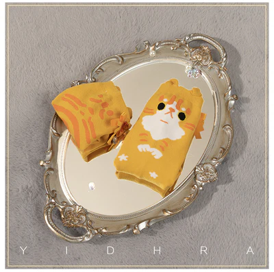 Yidhra - Cute Cat Cotton Lolita Socks - Image 8